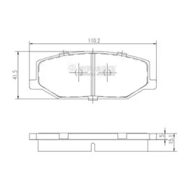 Комплект тормозных колодок NIPPARTS J3608003