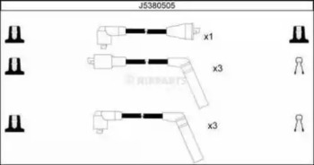 Комплект электропроводки NIPPARTS J5380505