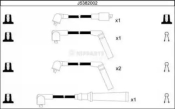 Комплект электропроводки NIPPARTS J5382002