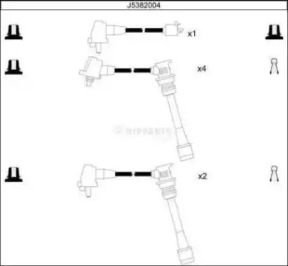 Комплект электропроводки NIPPARTS J5382004