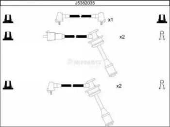 Комплект электропроводки NIPPARTS J5382035