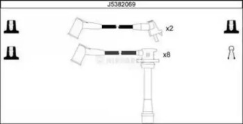 Комплект электропроводки NIPPARTS J5382069