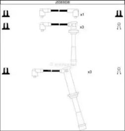 Комплект электропроводки NIPPARTS J5383038