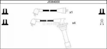 Комплект электропроводки NIPPARTS J5384000