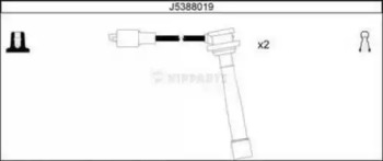 Комплект электропроводки NIPPARTS J5388019