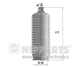 Комплект пыльника NIPPARTS N2840511