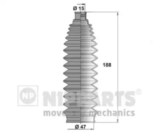 Комплект пыльника NIPPARTS N2841032