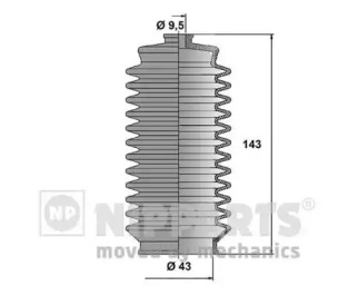 Комплект пыльника NIPPARTS N2842031