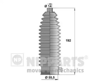 Комплект пыльника NIPPARTS N2843017