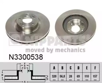 Тормозной диск NIPPARTS N3300538