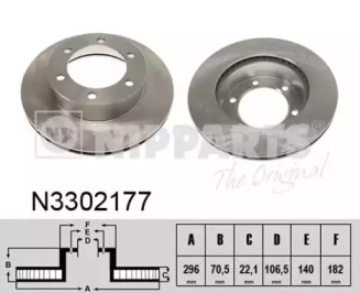 Тормозной диск NIPPARTS N3302177