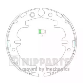 Комлект тормозных накладок NIPPARTS N3502083