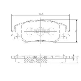 Комплект тормозных колодок NIPPARTS N3602138