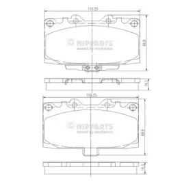 Комплект тормозных колодок NIPPARTS N3607022