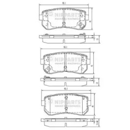 Комплект тормозных колодок NIPPARTS N3610313