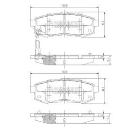 Комплект тормозных колодок NIPPARTS N3613023