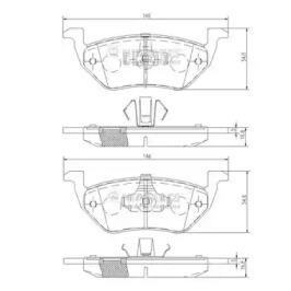 Комплект тормозных колодок NIPPARTS N3613025