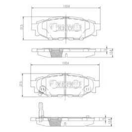 Комплект тормозных колодок NIPPARTS N3617004