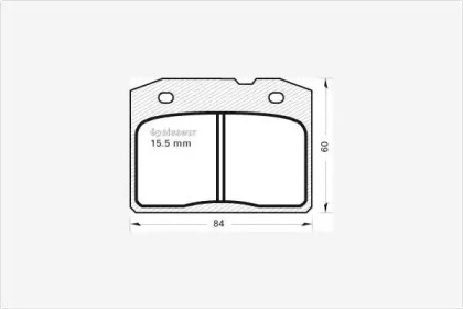 Комплект тормозных колодок MGA 101