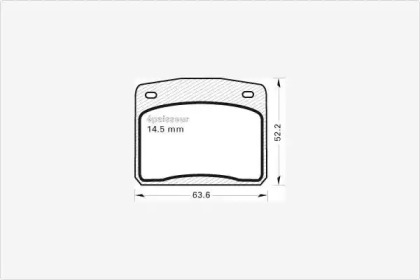 Комплект тормозных колодок MGA 125