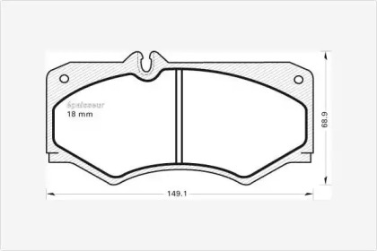 Комплект тормозных колодок MGA 132