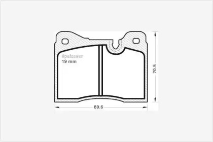 Комплект тормозных колодок MGA 140