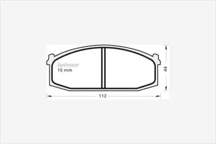 Комплект тормозных колодок MGA 159