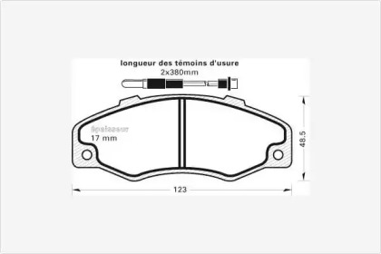 Комплект тормозных колодок MGA 213