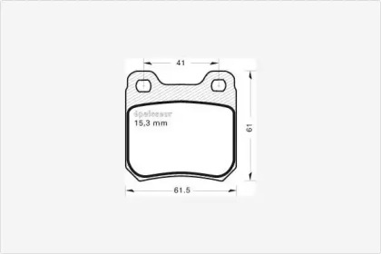 Комплект тормозных колодок MGA 247