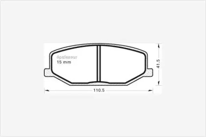 Комплект тормозных колодок MGA 265