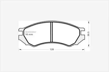 Комплект тормозных колодок MGA 287