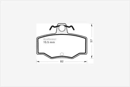 Комплект тормозных колодок MGA 289