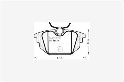 Комплект тормозных колодок MGA 461