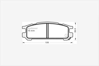 Комплект тормозных колодок MGA 475