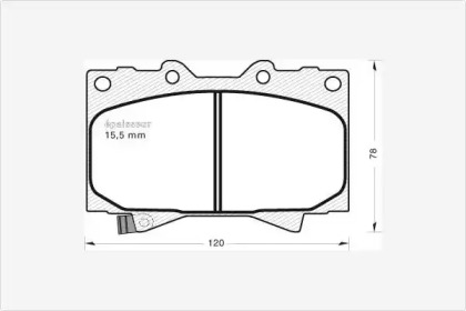 Комплект тормозных колодок MGA 503