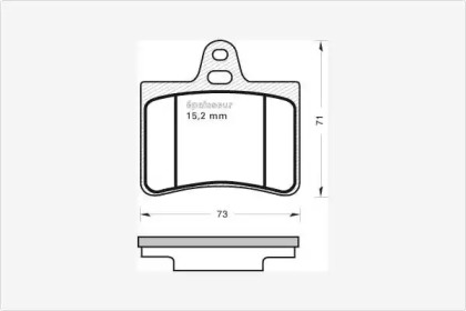 Комплект тормозных колодок MGA 525