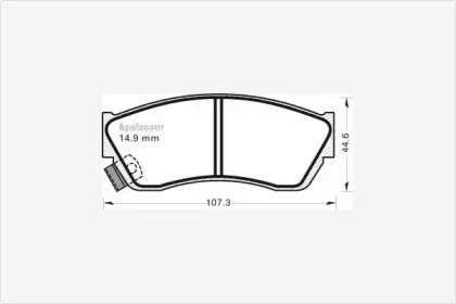 Комплект тормозных колодок MGA 570