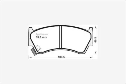 Комплект тормозных колодок MGA 604