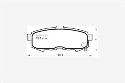 Комплект тормозных колодок MGA 822