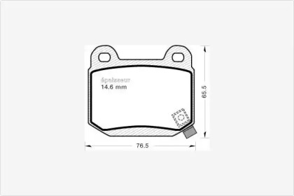 Комплект тормозных колодок MGA 945