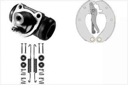 Комплект тормозов, барабанный тормозной механизм MGA K502912