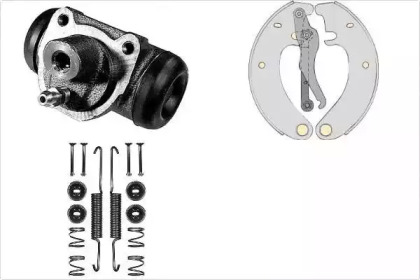Комплект тормозов, барабанный тормозной механизм MGA K502913