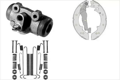 Комплект тормозов, барабанный тормозной механизм MGA K514767
