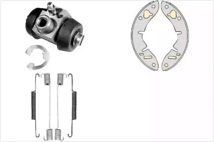 Комплект тормозов, барабанный тормозной механизм MGA K531431