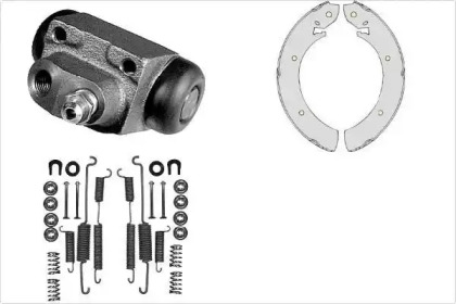 Комплект тормозов, барабанный тормозной механизм MGA K570450