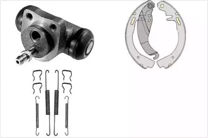 Комплект тормозов, барабанный тормозной механизм MGA K576553