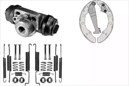 Комплект тормозов, барабанный тормозной механизм MGA K586599