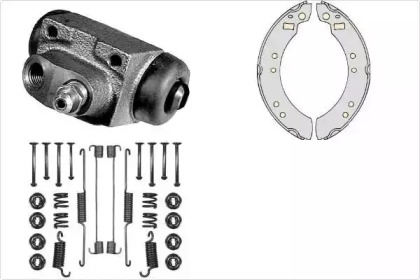 Комплект тормозов, барабанный тормозной механизм MGA K597443