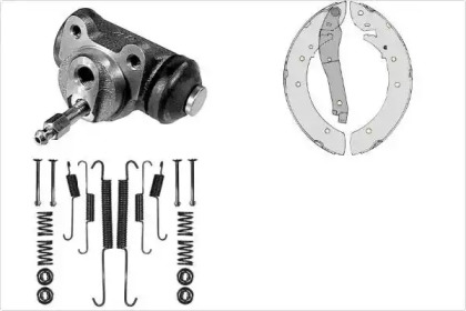 Комплект тормозов, барабанный тормозной механизм MGA K625744