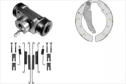 Комплект тормозов, барабанный тормозной механизм MGA K634460